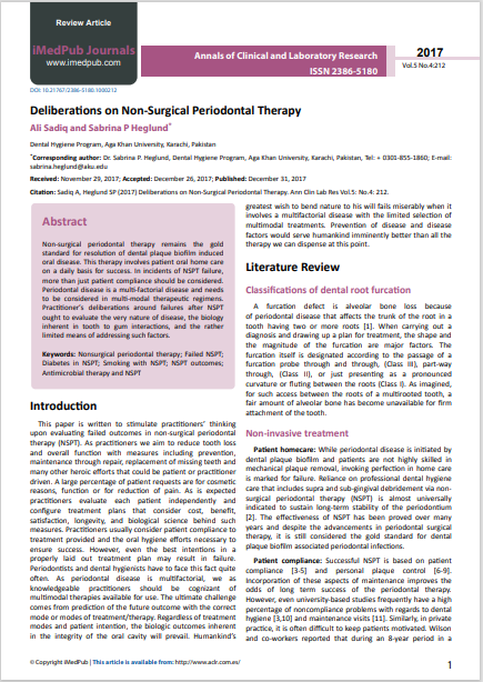 Deliberations on Non-Surgical Periodontal Therapy