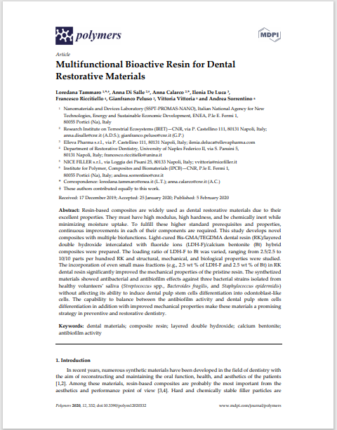 Multifunctional Bioactive Resin for Dental Restorative Materials