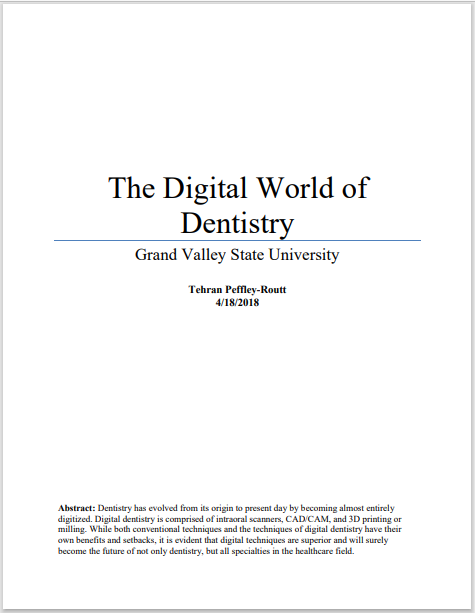The Digital World of Dentistry